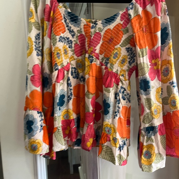 Angie Multicolor Floral Blouse - Picture 2 of 4